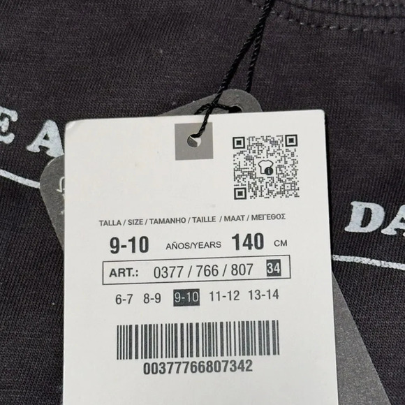 ZARA Kids | Anthracite Gray | WEDNESDAY THING © T-SHIRT - Picture 5 of 5